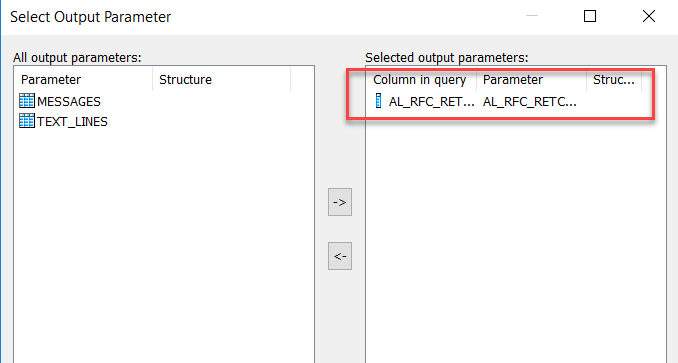 Output Field